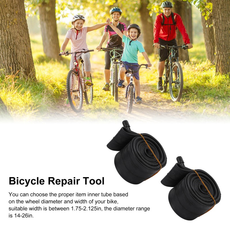 Bike Tire Repair Tool Kit Butyl Rubber with Replacement Inner