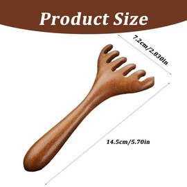 Holzkamm, 2Pcs Handgemachter Kamm Breitzahn, hochwertige Holz Locken Kamm, Breiten, Holzkamm, Mehrzweck-Kopfhaut-Gua-Sha-Kamm