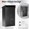 xydled Wall-Mounted Key Drop Box with Combination Lock, Metal Mailbox,