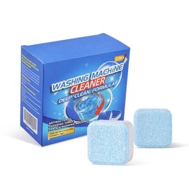 Washing Machine Cleaner Descaler 12 Pack - Deep Cleaning Tablets For HE Front Loader & Top Load Washer, Clean Inside Drum and Laundry Tub Seal - 12 Month Supply