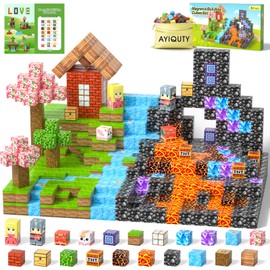 AYIQUTY Magnetic Building Blocks, Magnetic Blocks Set, 23 Elements Magnetic Building Blocks, Magnetic Blocks, Game Toy, Gift from 3 4 5 6 7+ Years Boys Girls