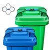 Trash Can Locks for Animals - 2PCS Garbage Can Lid