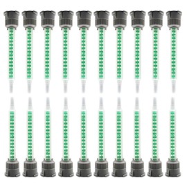Epoxy Adhesive Mixing Nozzle Tip, Resin Mixer Adhesive Gun Applicator, 20 Pieces, 50ml/1.7oz (1:1 Ratio)