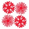 Ciieeo 4pcs Christmas Snowflake Coasters Insulated Desktop Cup Mats for