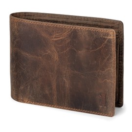 Berliner Bags Vintage Peter Wallet Leather Wallet with TÜV Approved RFID Protection for Men - Brown, Walnut, Vintage