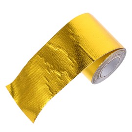 Mobestech Flame Retardant Aluminum Foil Fiber Cloth Tape Heat Resistant Heat Tape for Pipes Car Engine Wrap