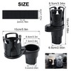 Drink Holder for Car, 2-in-1 Double Car Cup Holder, 360°