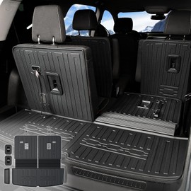 JOULARISE - Alfombrilla de Carga Alfombrillas de Respaldo Diseño 2 en 1 para GMC Acadia 2017-2023 Accesorios de 6/7 Asientos, Alfombrilla...