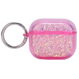 Ysnzaq Luxury Glittery Case for Airpods Pro 2nd, Bling Shiny Sparkle Cute Accessories PC Case Shockproof Girls Women Cover for AirPods Pro 2nd Gen 2023/2022.AP Pink