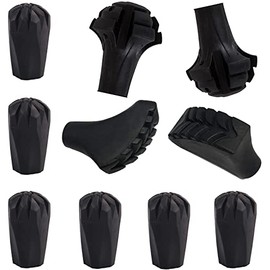 Amzlike Trekking Pole Accessories Set Hiking Pole Rubber Tips (A-Mix)