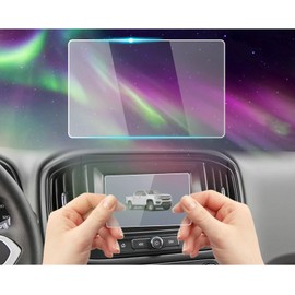 xjzshly Tempered Glass Screen Protector Foil Compatible with 2023 2022 2021 2020 2019 2018 Chevy Colorado W/T Mylink 7 Inch Dashboard Touchscreen Accessories Protective Film HD 9H Anti-Fingerprint