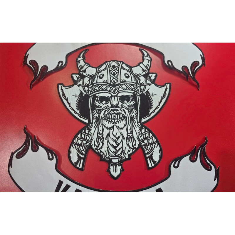 Odin Valhalla Large Iron ON SEW ON Embroidered Patch Set