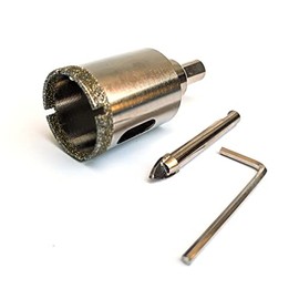 1 3/8 Inch Diamond Hole Saw Diamond Drill Bit Tile Hole Saw Ceramic Porcelain Quartz Granite Installation Removable Center Pilot Drill Bit Locator Pin