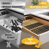 MIAO YUAN Bamboo In-Drawer Knife Block, 17 Slot Large Capacity