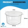 Concept4u Reusable Plastic Pots *CHOOSE YOUR SIZE* | Round Food