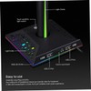KOMBIUDA RGB Headphone Stand with USB Hub Multi-Function Gaming Headset