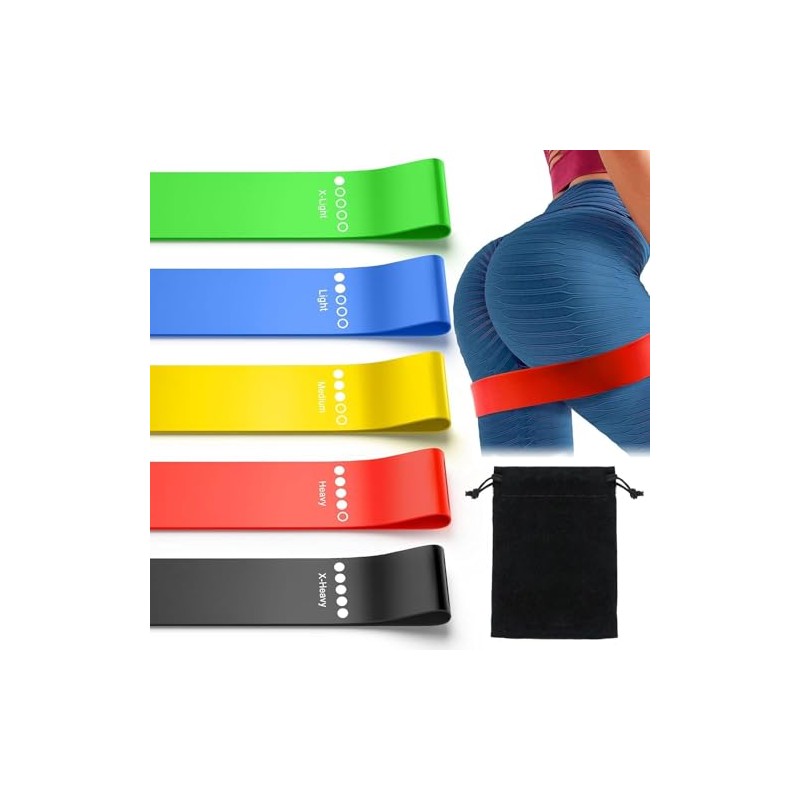 Resistance Exercise Bands, Elastic Stretch Loops, Flexbands for Pilates, Booty