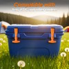 RUHUALIFE 2 Pack Orange Lid Latches Replacements Hard Cooler Handle