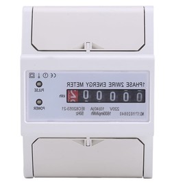 6-Digit Electric Meter 1 Phase 2 Wire KWh Meter Electricity Sub Meter Electricity DIN Rail Electronic Energy Meter 10A