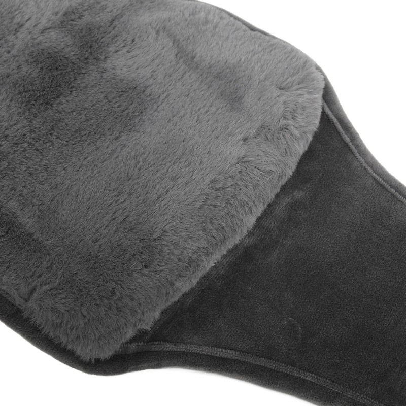 Uterus Warming Waist Belt Dark Gray Adjustable Thick Soft Plush