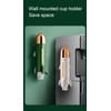 Jaugufiy Rocket Shape Disposable Paper Cup Dispenser Wall Mounted Cup
