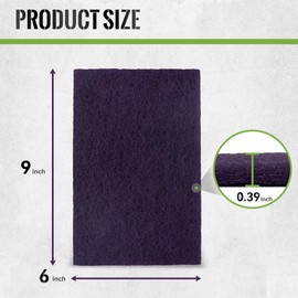 SANDPROX Scuff Pad 6” x 9” Purple 600 Grit Scuff Pads for Paint Prep, Pack of 10,Automotive Scotch Brite Pads for Scuffing,Sanding,Scouring,Surface Adhesion Preparation