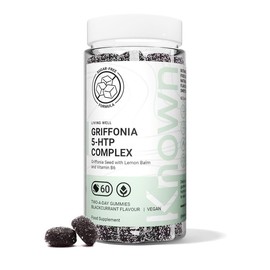 Griffonia 5-HTP Complex Gummies by Known Nutrition – with Vitamin B6 – Supports Normal Psychological Function – Natural Blackcurrant Flavour – 60 Vegan Gummies (30-Day Supply)