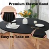 Limalred Fitted Spandex Round Tablecloth, Soft Skin Friendly Non Pilling