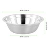TAICHEUT 8 PCS 20 x 5.9cm Stainless Steel Bowls, Metal