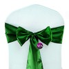 VDS Satin Chair Sashes Chair Cover Back Tie Sateen Bows