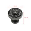 Wwxuanke 4pcs Knobs Flat Lion Head Knobs for Cabinets and