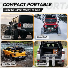 Off Road Recovery Boards,2Pcs Offroad Accessories 4X4,Traction Board Mount,Off Road Tire Traction Boards for RV Truck 4X4 Jeep SUV Emergency Tire Traction (Grey)