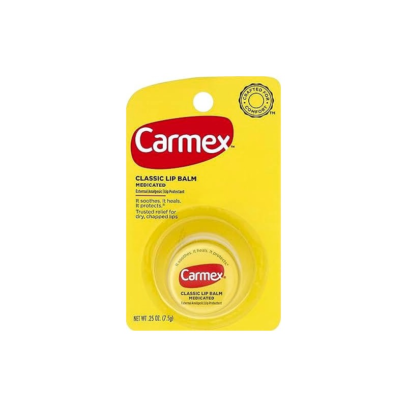 Carmex Bálsamo labial clásico medicado 0.25 oz (paquete de 10)