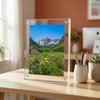 3x4 Acrylic Picture Frame - Magnetic Double-Sided Clear Frame, Freestanding