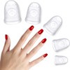 Frienda 40 Pieces Guitar Fingertip Protectors Silicone Finger Guards Anti-slip