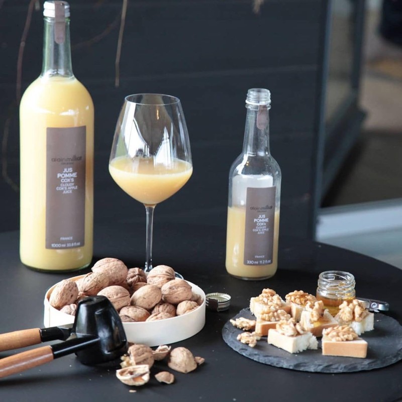 Alain Milliat Cloudy Cox Apple Juice, 11.2 Fl Oz (Case