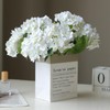 siawadeky Artificial Hydrangea Hydrangea Flower Set of 4, Multiple Silk