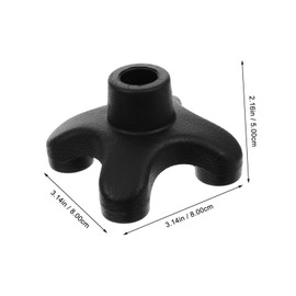 Beavorty Replaceable Cane Rubber Tips Non Slip Crutch Pad for Walking Canes Durable Foot Cover for Trekking Poles for Hiking and Outdoor Activities