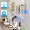 DTUQYX Metal Magnetic Book Shelf: Book Display Shelf 2 Pack