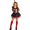 Morph Skulls & Stripes Clown Dress Womens L