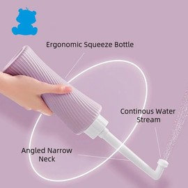 Postpartum and Perineal Care 500ml Bottle,Upside Down Portable Peri Bottle, Travel Bidet for Baby, Women Or Patient | Cleansing Feminine Care Kit, Bidet