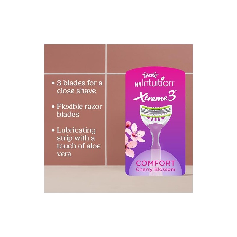 Wilkinson Sword Myintuition Xtreme 3 Comfort Cherry Blossom Disposable Razor