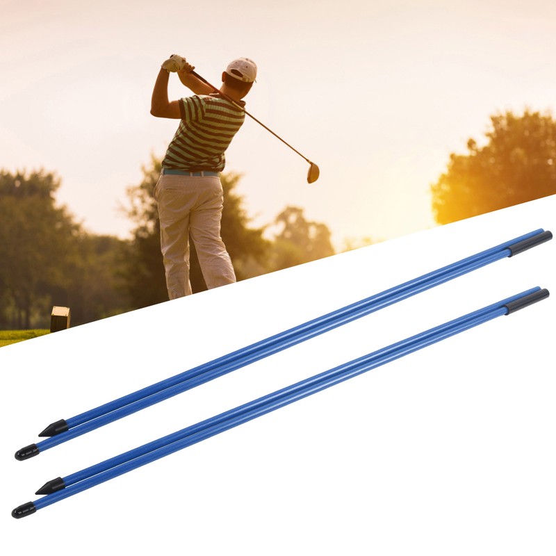Fiberglass Golf Alignment Sticks 2 Sections Foldable Golf Direction Indicator