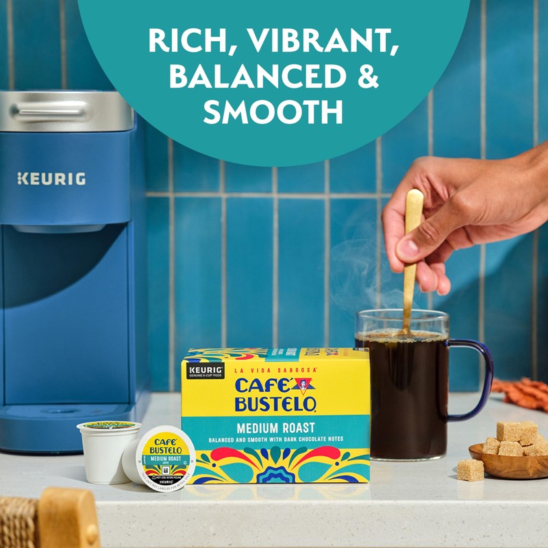 Café Bustelo Medium Roast, Single Serve Coffee Pods, 10 Count