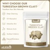 AEJESOP Edible Clay, Turkestan Brown Clay, 7.4oz (210g)