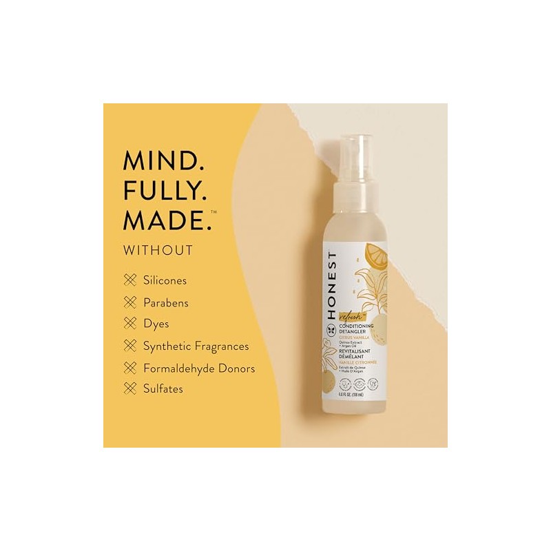 Honest Conditioning Detangler, Sweet Orange Vanilla, 4 Ounce
