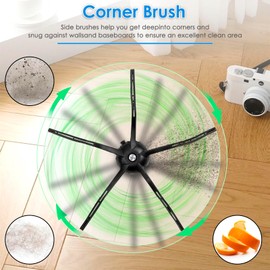 S8 Maxv Ultra Side Brushes for Q5 Max+, Q5 Pro, S8 Maxv Ultra, Q8 Max+, Q Revo, Qrevo Pro, Qrevo S, Qrevo Slim, Qrevo Master, S8 Pro Ultra, S7 Maxv Ultra, Q7 Max, Q7 Max+, Q5 Pro+ (Pack of 6)