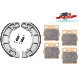 H&H Bros For Honda Foreman 500 Front Rear Brake Pads Shoe TRX500FE TRX500FM 4x4 2014-2019
