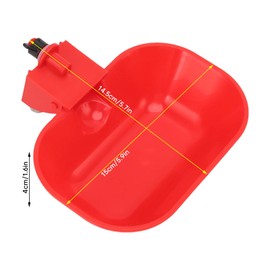 Riuulity Pack of 6 Chicken Water Cups, Waterers for Poultry, ABS Automatic Poultry Drinking Bowl, Chicken Water Feeder for Duck, Turkey