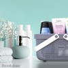Brookstone BKH1633, Large Portable Shower Caddy with Soft Silicone Carrying